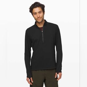 Lululemon Cold Terrain 1/2 Zip Hoodie Black - Men's Size Small